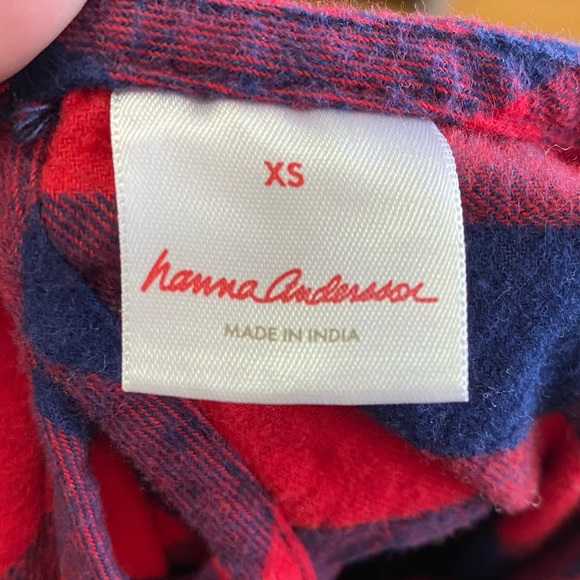 Hanna Andersson Red Buffalo Check Bell Sleeve Top - Picture 4 of 4